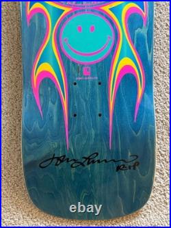SIGNED John Lucero STREET THING Black Label Skateboards teal santa cruz