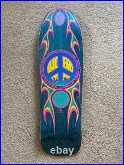 SIGNED John Lucero STREET THING Black Label Skateboards teal santa cruz