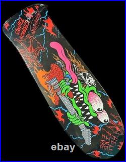 SIGNED Keith Meek Santa Cruz Stranger Things Eddie Slasher Skateboard Deck GLOW