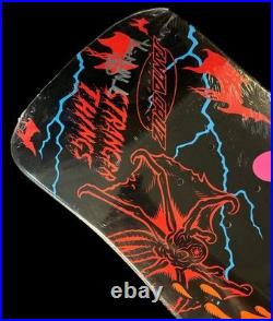 SIGNED Keith Meek Santa Cruz Stranger Things Eddie Slasher Skateboard Deck GLOW