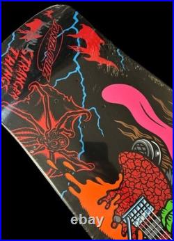 SIGNED Keith Meek Santa Cruz Stranger Things Eddie Slasher Skateboard Deck GLOW