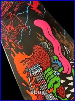SIGNED Keith Meek Santa Cruz Stranger Things Eddie Slasher Skateboard Deck GLOW