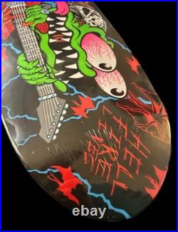 SIGNED Keith Meek Santa Cruz Stranger Things Eddie Slasher Skateboard Deck GLOW