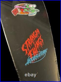 SIGNED Keith Meek Santa Cruz Stranger Things Eddie Slasher Skateboard Deck GLOW