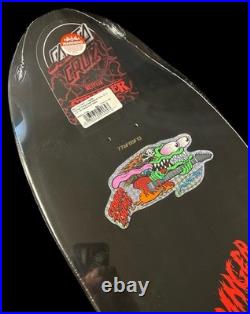 SIGNED Keith Meek Santa Cruz Stranger Things Eddie Slasher Skateboard Deck GLOW