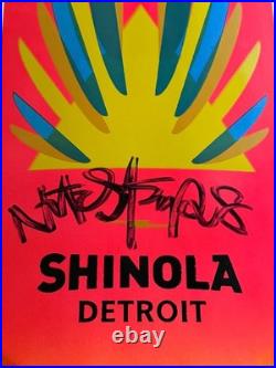 SIGNED Natas Kaupas x Shinola PANTHER FADE Skateboard santa cruz 87/150 neon