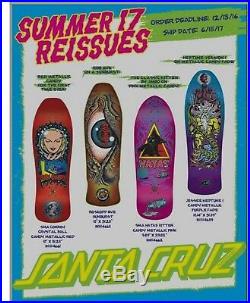 SMA / SANTA CRUZ Conroy Crystal Ball Skateboard Deck RED Santa Monica Airlines