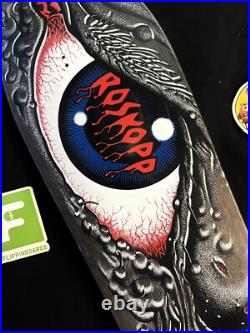 SUPER RARE Rob Roskopp Eye Santa Cruz Missile Shaped Cruiser Skateboard Deck