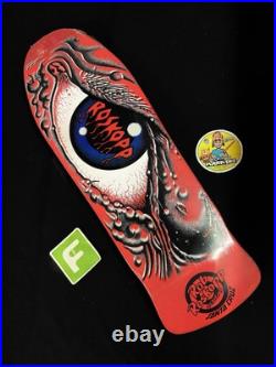 SUPER RARE Rob Roskopp Red Eye Santa Cruz Missile Shaped Skateboard Deck Shrink
