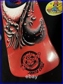 SUPER RARE Rob Roskopp Red Eye Santa Cruz Missile Shaped Skateboard Deck Shrink