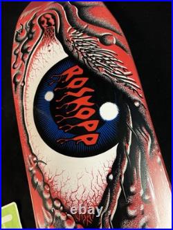 SUPER RARE Rob Roskopp Red Eye Santa Cruz Missile Shaped Skateboard Deck Shrink