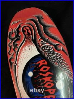 SUPER RARE Rob Roskopp Red Eye Santa Cruz Missile Shaped Skateboard Deck Shrink