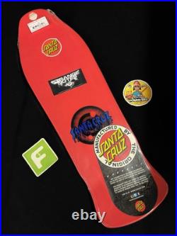 SUPER RARE Rob Roskopp Red Eye Santa Cruz Missile Shaped Skateboard Deck Shrink