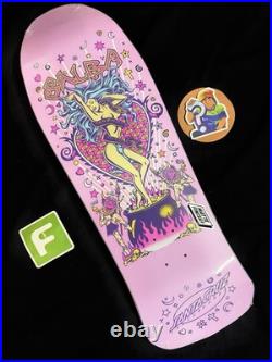 SUPER RARE Steve Alba SALBA Santa Cruz Pink Witch Doctor Skateboard Deck Shaped
