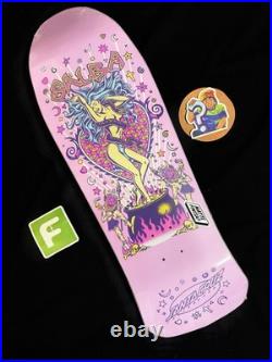 SUPER RARE Steve Alba SALBA Santa Cruz Pink Witch Doctor Skateboard Deck Shaped
