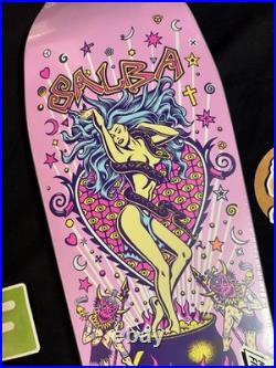 SUPER RARE Steve Alba SALBA Santa Cruz Pink Witch Doctor Skateboard Deck Shaped
