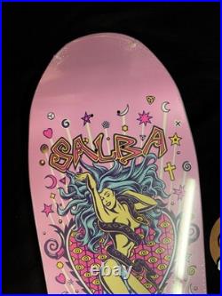 SUPER RARE Steve Alba SALBA Santa Cruz Pink Witch Doctor Skateboard Deck Shaped