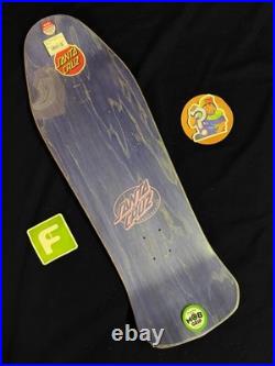 SUPER RARE Steve Alba SALBA Santa Cruz Pink Witch Doctor Skateboard Deck Shaped