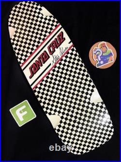 SUPER RARE Steve Olson 2009 Santa Cruz Checkered Shaped Skateboard Deck