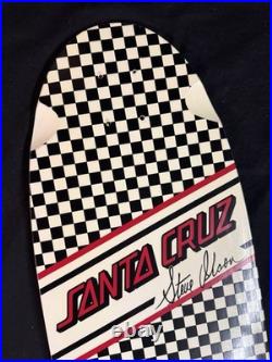 SUPER RARE Steve Olson 2009 Santa Cruz Checkered Shaped Skateboard Deck