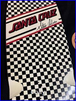 SUPER RARE Steve Olson 2009 Santa Cruz Checkered Shaped Skateboard Deck