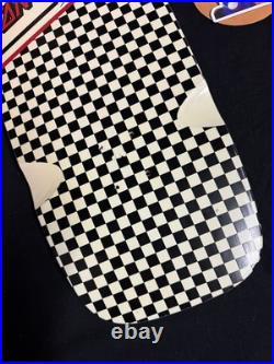 SUPER RARE Steve Olson 2009 Santa Cruz Checkered Shaped Skateboard Deck
