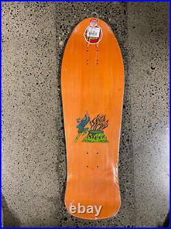 Salba Tiger Reissue Santa Cruz Skateboards Deck Skateboard Green Blue Flame
