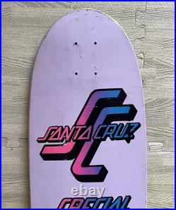 Santa Cruz 1985 Special Edition Vintage Original Skateboard Deck Purple