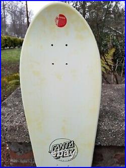 Santa Cruz 2007 Corey O'Brien Reaper Reissue Skateboard Deck white dip