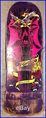 Santa Cruz 30 Fing Years Jeff Grosso Pink Demon Bat skateboard deck Purple dip