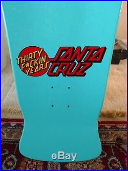Santa Cruz 30th Roskopp Jim Phillips Signed Skateboard Deck