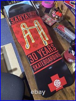 Santa Cruz 30years skateboard new Deck RARE NOS grosso/kendall