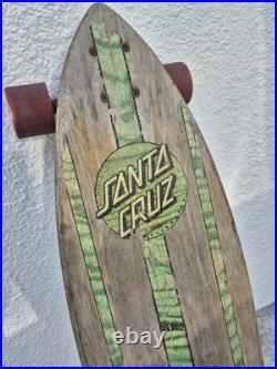 Santa Cruz 43 Pintail Longboard Skateboard Road Rider Wheels Weathered