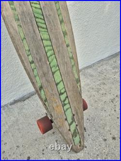 Santa Cruz 43 Pintail Longboard Skateboard Road Rider Wheels Weathered