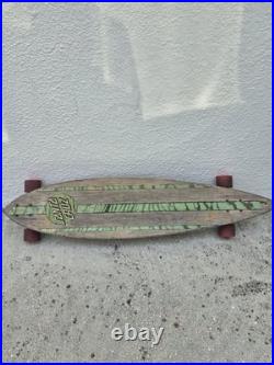 Santa Cruz 43 Pintail Longboard Skateboard Road Rider Wheels Weathered