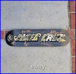 Santa Cruz 50th anniversary skateboard (1of300) & signed by multiple pros. Withfly