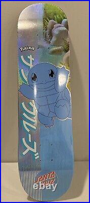 Santa Cruz 8.0in Pokémon Blind Bag Skateboard Deck Squirtle NEW