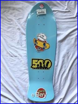 Santa Cruz Bart Simpson Slasher Blue Skateboard 500th episode