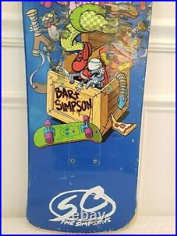 Santa Cruz Bart Simpsons Toy Box Skateboard Deck Grosso rare
