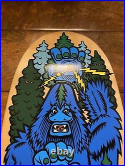 Santa Cruz Bigfoot 30th Anniversary Skateboard Deck NATURAL/BLUE 31.275