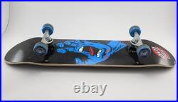 Santa Cruz Blue Screaming Hand Black 8.6 x 31.95 Skateboard Bullet Trucks