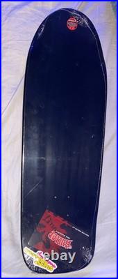 Santa Cruz Bullet Skateboard Deck old school Black with Yellow Graphics