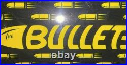 Santa Cruz Bullet Skateboard Deck old school Black with Yellow Graphics
