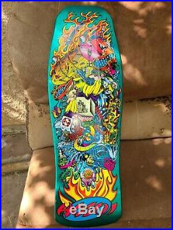 Santa Cruz Christian Hosoi Collage Mint Green Reissue Skateboard Deck