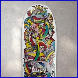Santa Cruz Christian Hosoi PICASSO Skateboard Deck WHITE