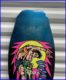 Santa Cruz Christian Hosoi Rocket Air Metallic Blue & Black Reissue Deck