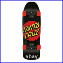 Santa Cruz Classic Dot Skateboard Black/Red, 8.79 x 29.05