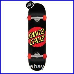 Santa Cruz Classic Dot Super Micro Complete Skateboard 7.25 Black/Red