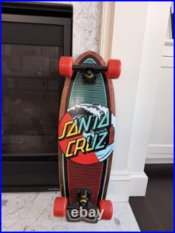 Santa Cruz Classic wave splice 8.8 x 27.7 shark Cruiser skateboard