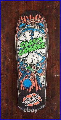 Santa Cruz Claus Grabke EXPLODING CLOCK LIMITED EDITION Skateboard Deck BLACK